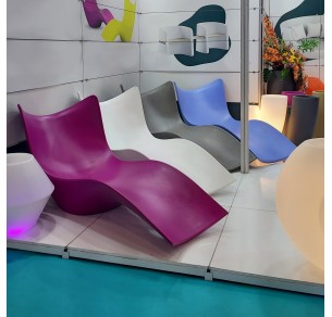 Ξαπλώστρες Κήπου από Πολυεστέρα (Ροζ, Λευκό, Γκρι, Γαλάζιο)