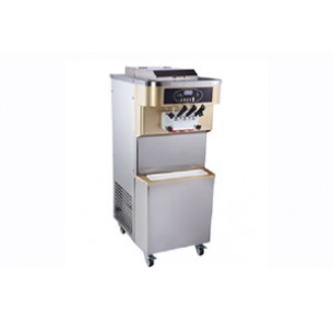 Παγωτομηχανή μεταχειρισμένη, επιδαπέδια μονοφασική αερόψυκτη δύο γεύσεων και μίξης αυτών.