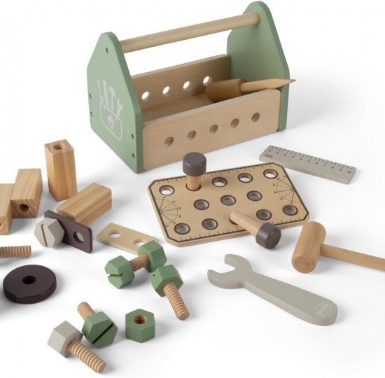Ξύλινη εργαλειοθήκη σετ 26 τμχ.