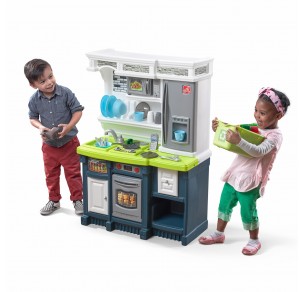 Παιδική κουζίνα παραδοσιακή μπλε