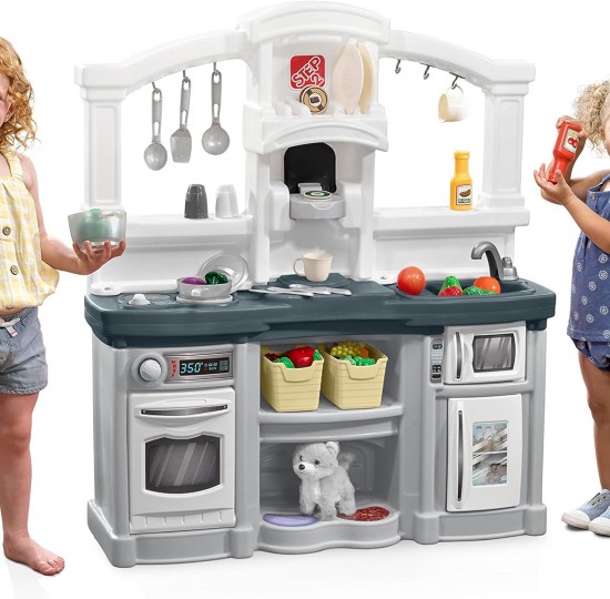 Διασκεδαστική παιδική κουζίνα γκρι