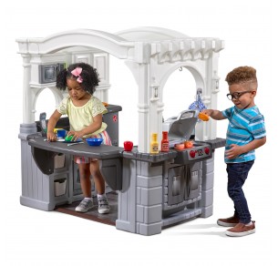 Παιδική γιγάντια κουζίνα-εστιατόριο γκρι