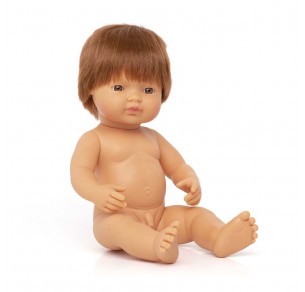 Κούκλα αγοράκι με κόκκινα μαλλιά 38 εκ.