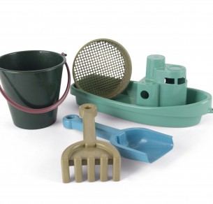 Σετ άμμου με βαρκάκι Blue Marine 5 τμχ.