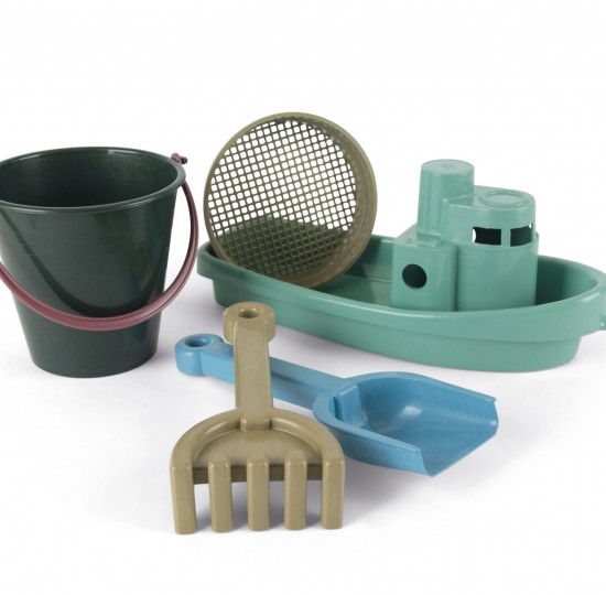 Σετ άμμου με βαρκάκι Blue Marine 5 τμχ.
