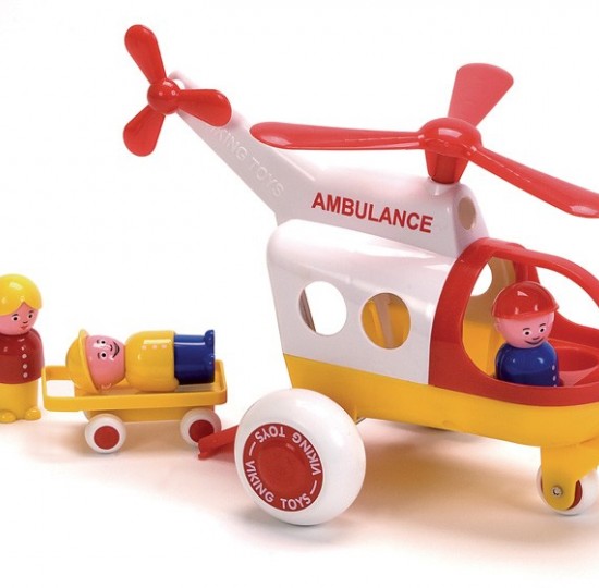 Ελικόπτερο διάσωσης 26 εκ. με φορείο και 3 φιγούρες