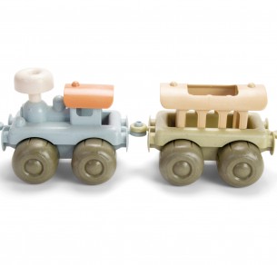 Σετ μηχανή τρένου και βαγόνι BIO