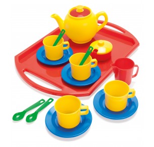 Σετ τσαγιού με δίσκο 18 τμχ.