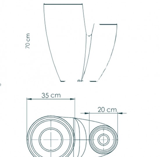 Πολυεστερικό Βάζο Cactus