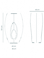 Πολυεστερικό Βάζο/Γλάστρα Grotto