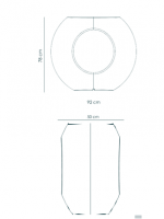 Πολυεστερικό Βάζο/Γλάστρα Moon