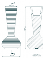 Πολυεστερικό Βάζο/Γλάστρα με Εσωτερικό Φωτισμό Mushroom