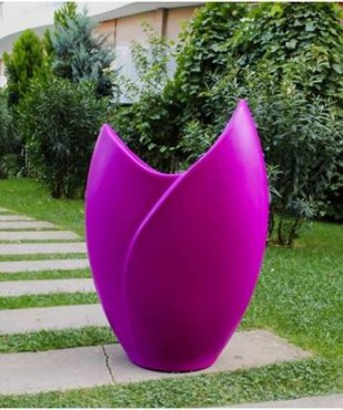 Πολυεστερικό Βάζο/Γλάστρα Tulip