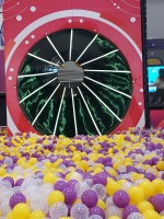 Παιχνιδοκατασκευή με Πολύχρωμα Μπαλάκια για Παιδότοπο