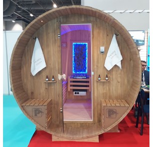 Ξύλινη Σάουνα σε σχήμα Κύκλου 