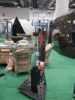 Ασημί Σόμπα Εξωτερικού Χώρου