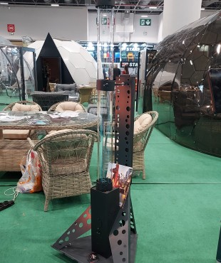 Ασημί Σόμπα Εξωτερικού Χώρου