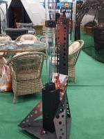 Ασημί Σόμπα Εξωτερικού Χώρου