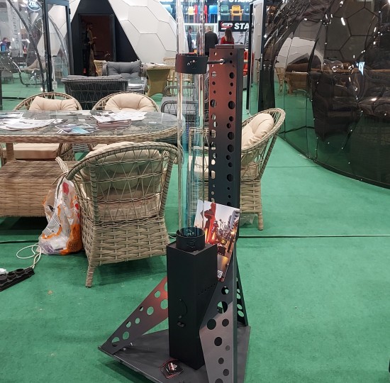 Ασημί Σόμπα Εξωτερικού Χώρου